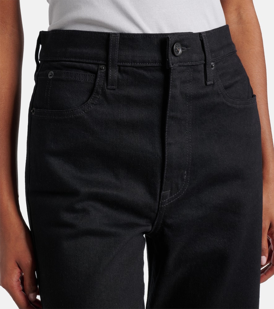 London mid-rise cropped straight jeans