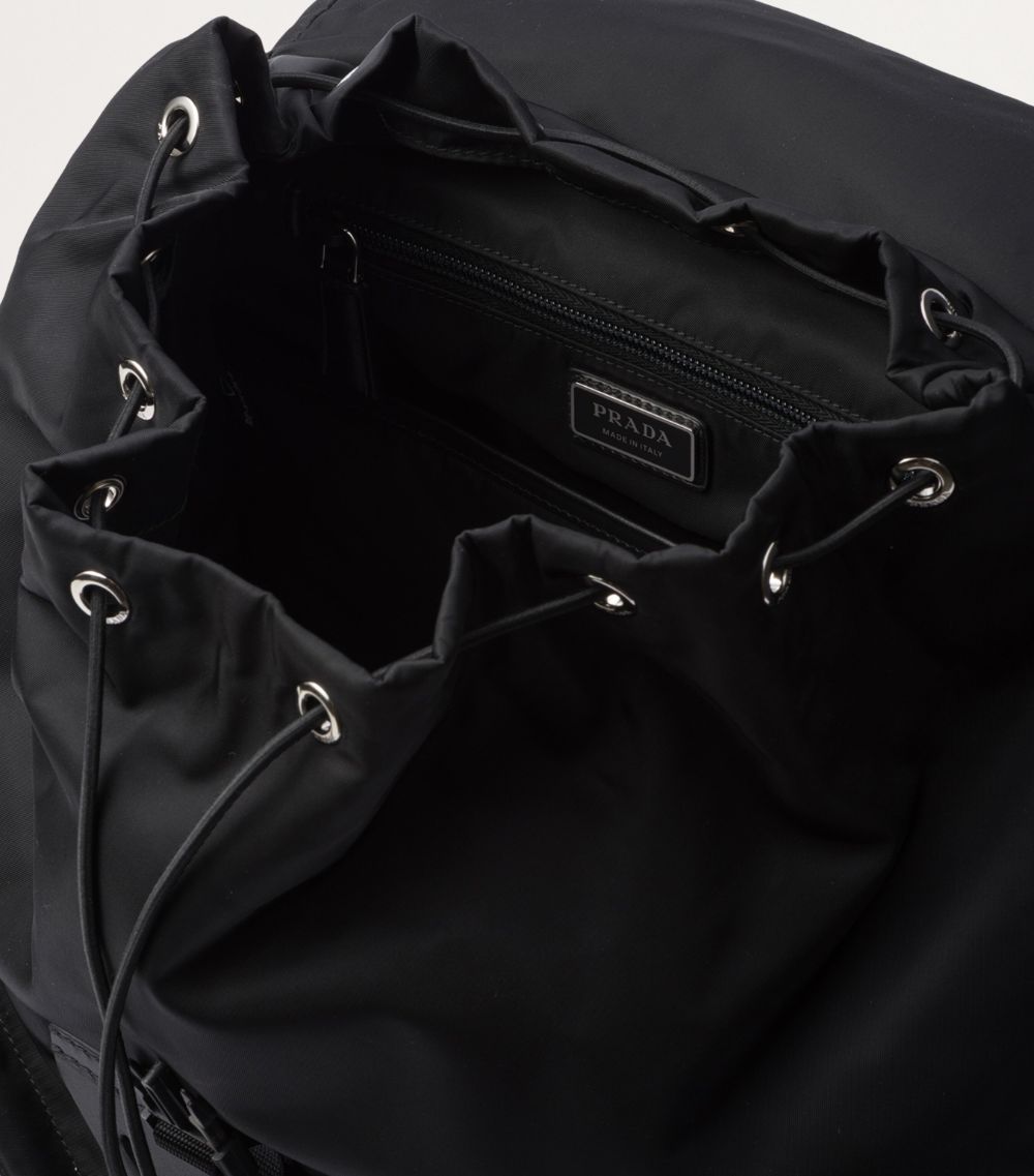 Re-Nylon And Saffiano Leather Backpack