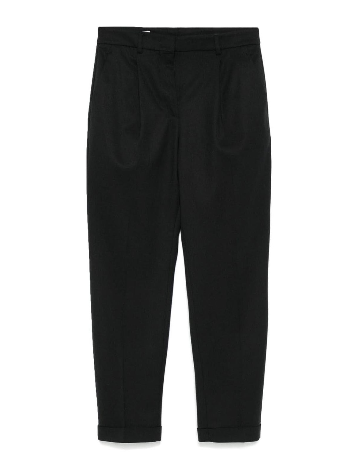 Tapered pants in mixed wool
