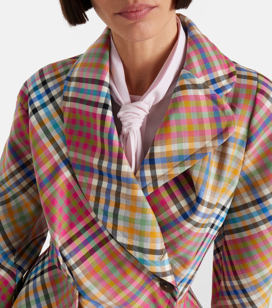 Stormy asymmetric wool blazer