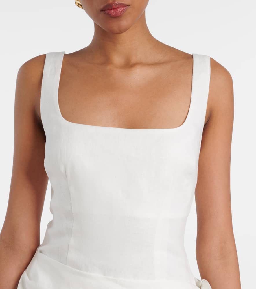 Jessamine Tie linen minidress