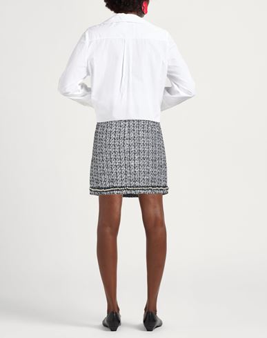 Woman Mini skirt Charcoal Size 4 Polyester, Elastane