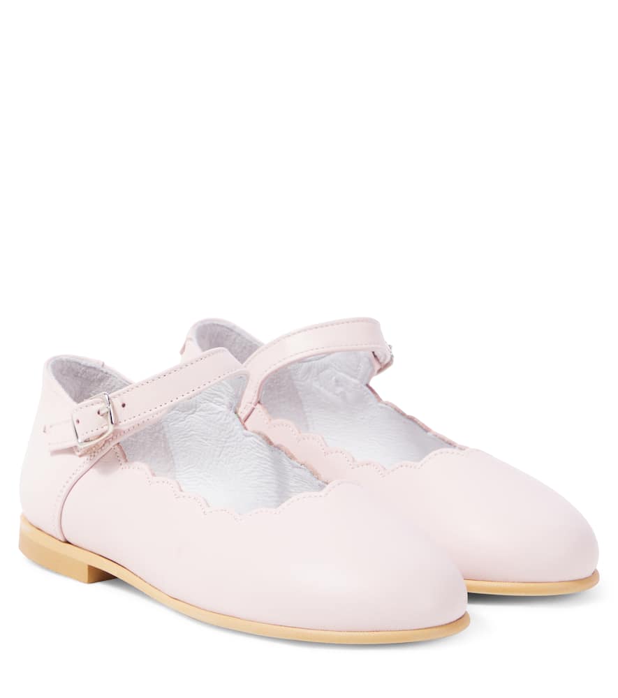 Leather Mary Jane flats