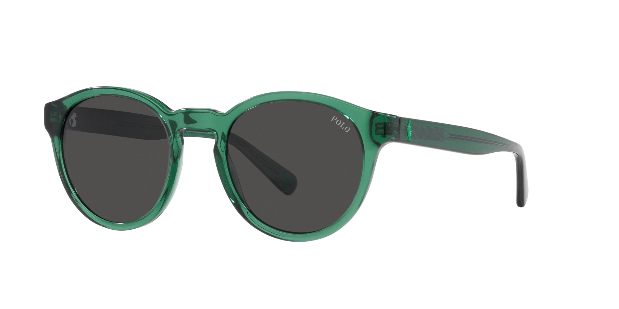 Polo Ralph Lauren Man Polo Ralph Lauren PH4192 608487 Sunglasses Acetate Green Grey Round Norma