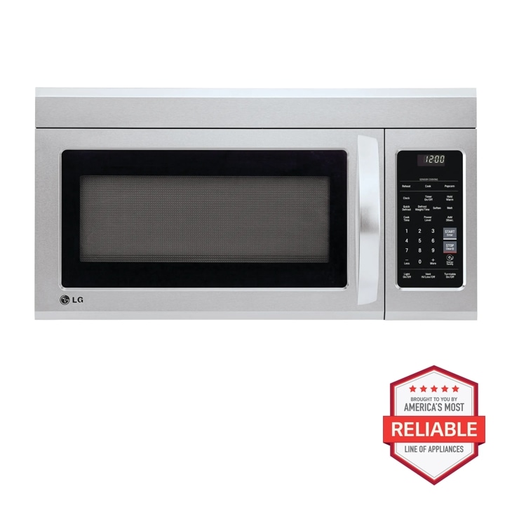 LG Over-the-Range Microwave Oven with EasyClean®, Print Proof Stainless Steel, 1.. ft