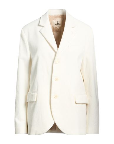 Woman Blazer Ivory Size 8 Cotton, Elastane