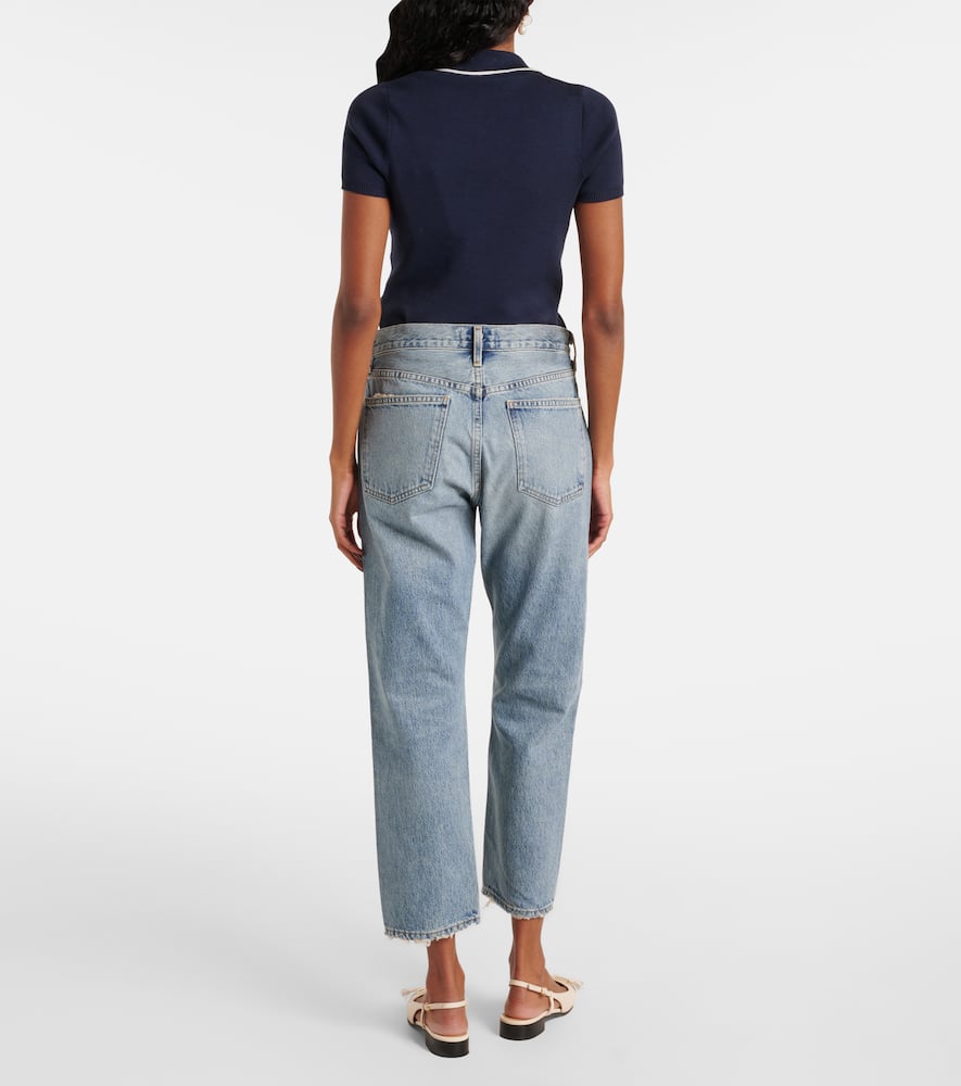 Parker mid-rise straight jeans
