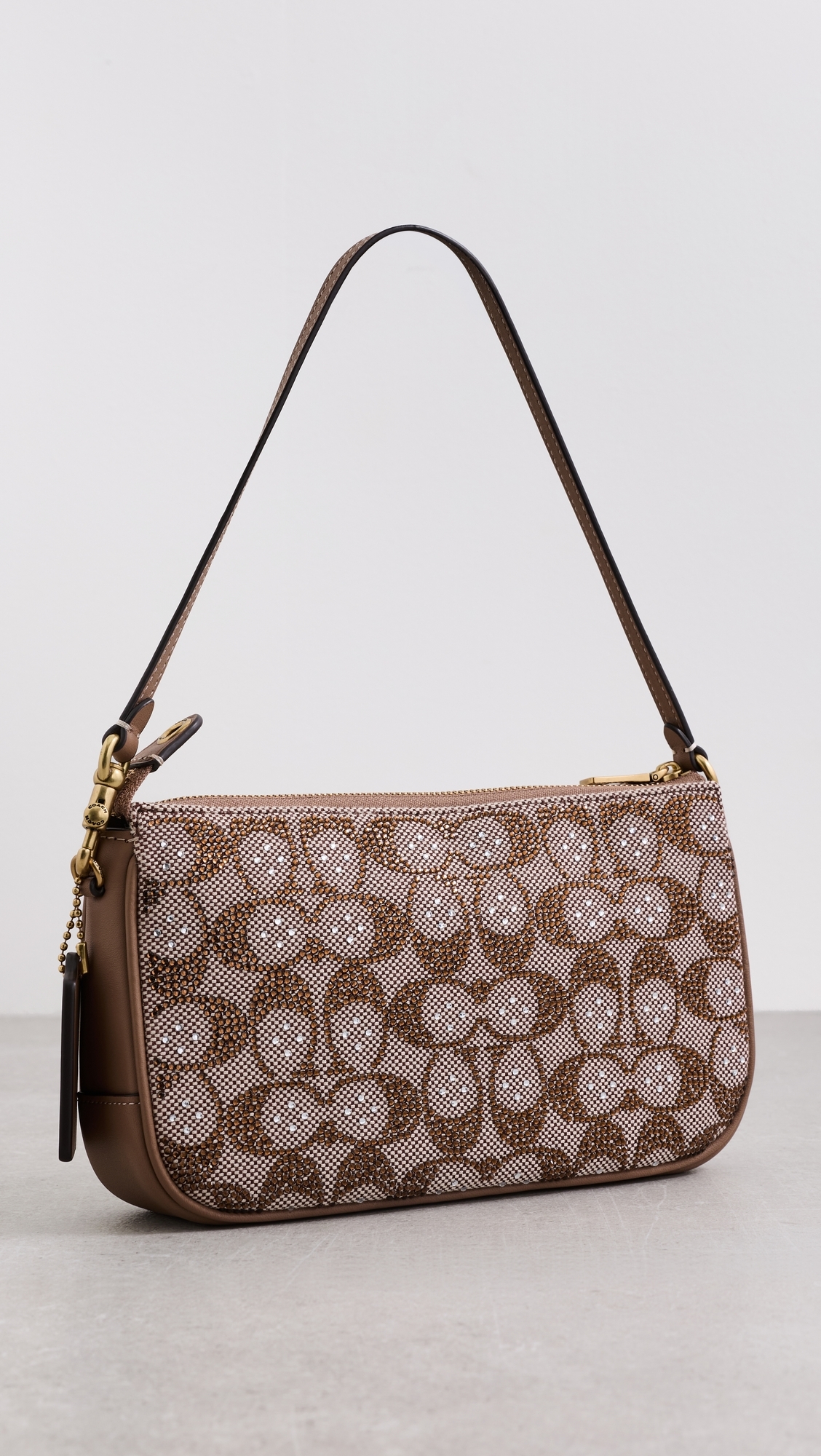 Crystal Signature Jacquard Plaza Bag Mushroom One Size