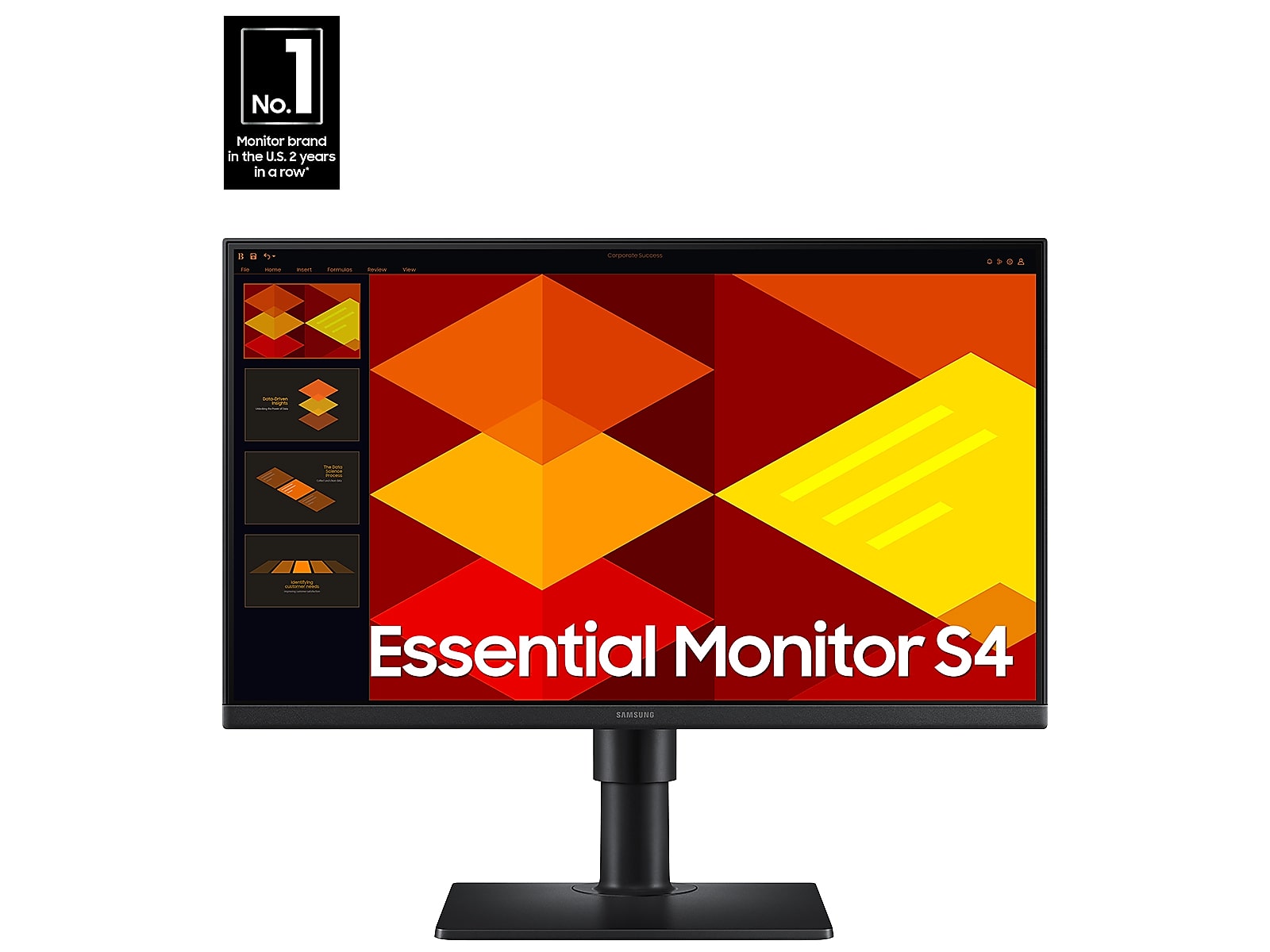 22" (S40GD) Borderless Business Monitor IPS Panel 100Hz HAS USB Hub EPEAT ENERGY STAR® Certified(LS22D402GANXGO)