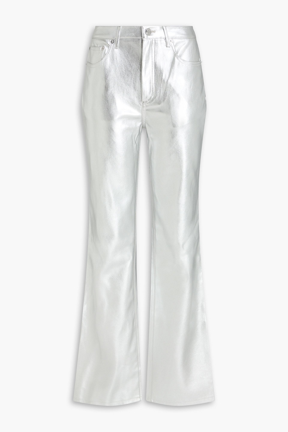 Chisel metallic straight-leg pants - Metallic - US 6