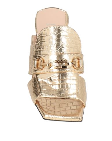 Woman Sandals Gold Size 5 Leather