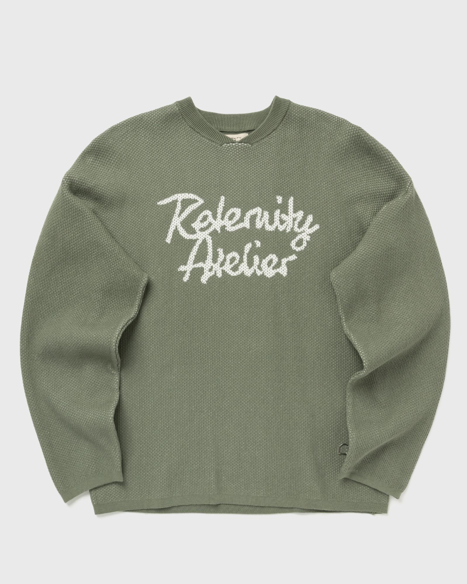 ATELIER KNIT JERSEY green male Longsleeves now available at BSTN