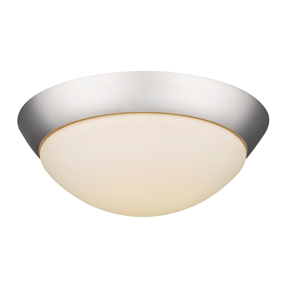 Satin Nickel LED Flush Mount from the Flushmounts Collection
