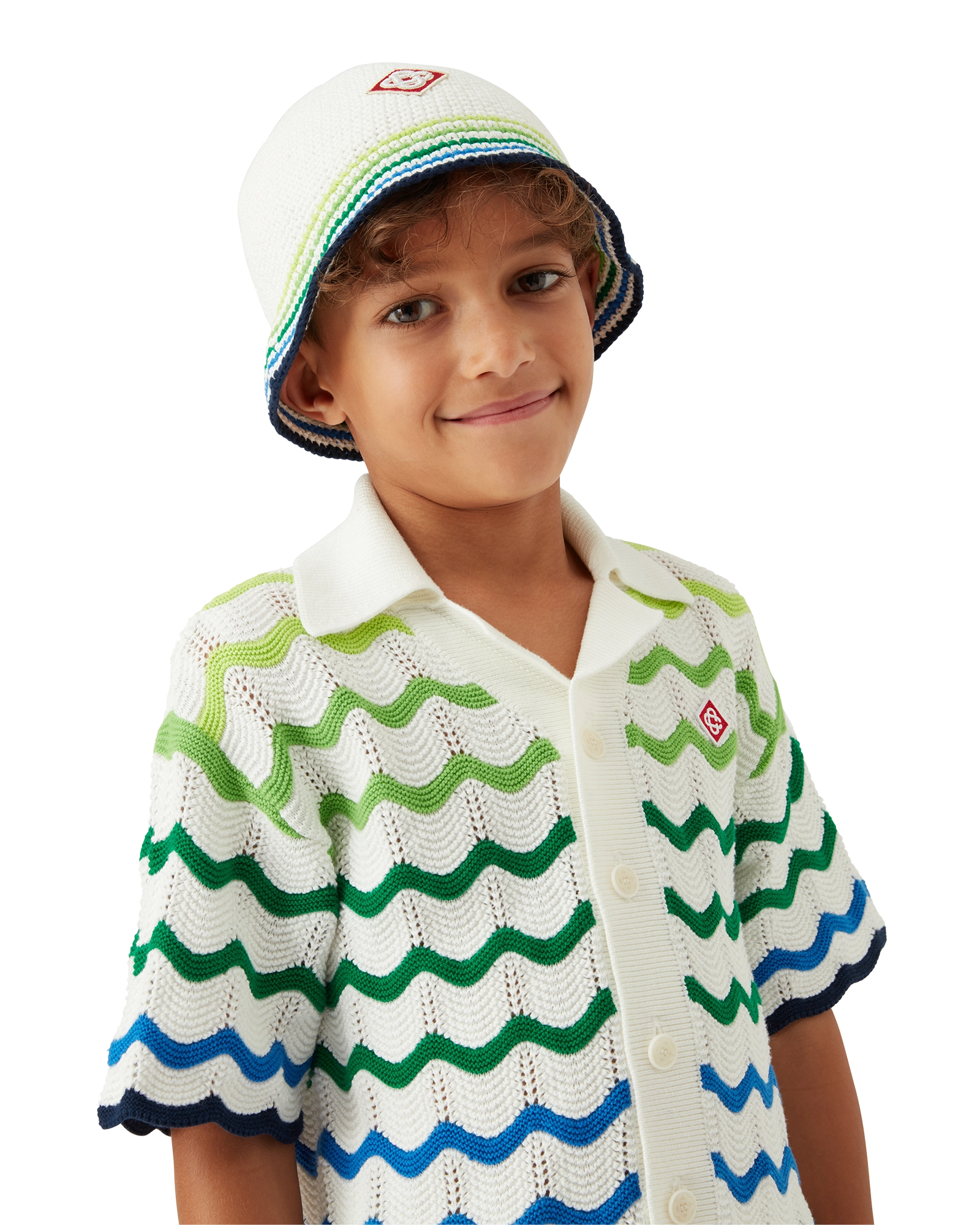 Children's Stripe Crochet Hat by