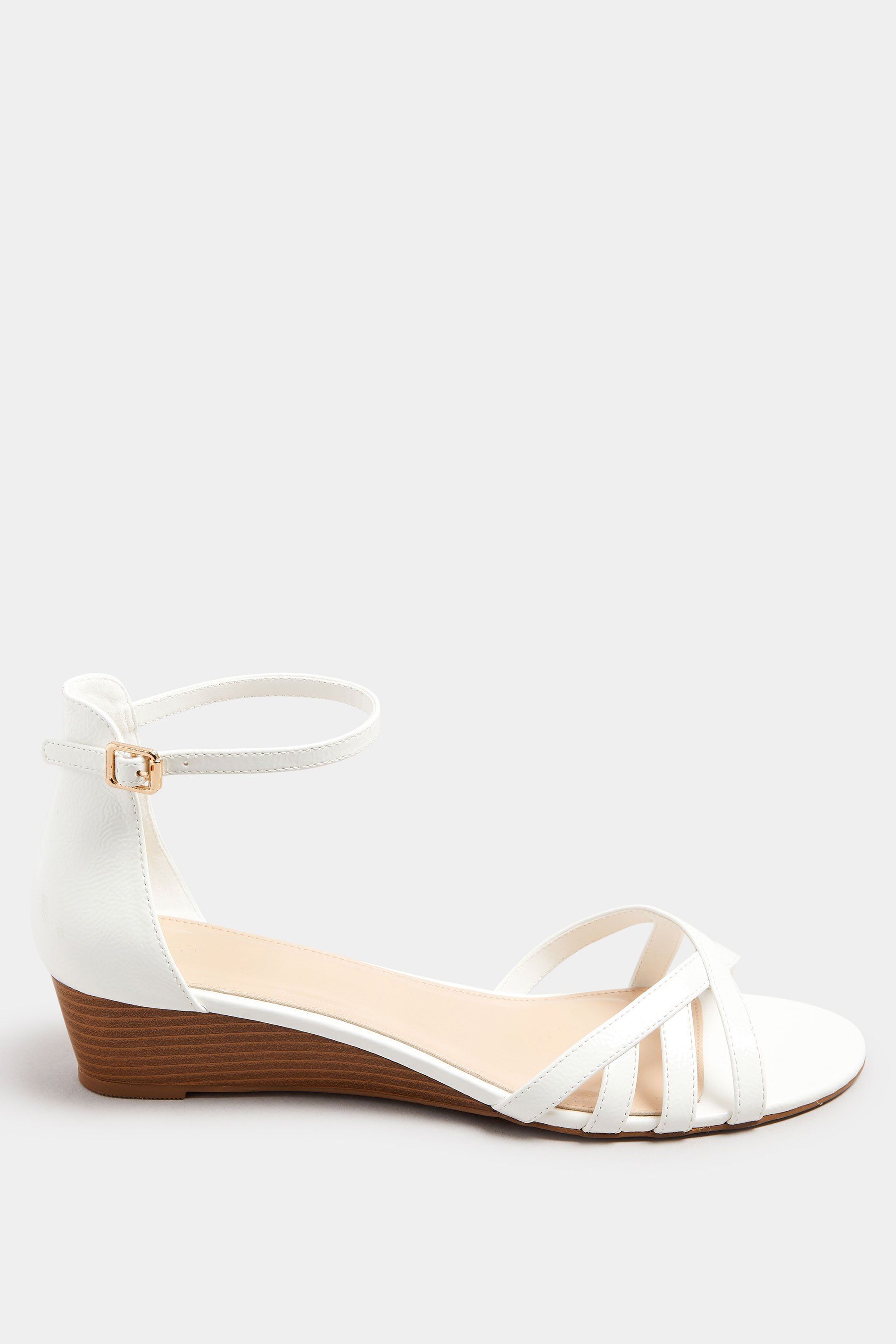 Long Tall Sally Women's Heel Wedge Sandals in White