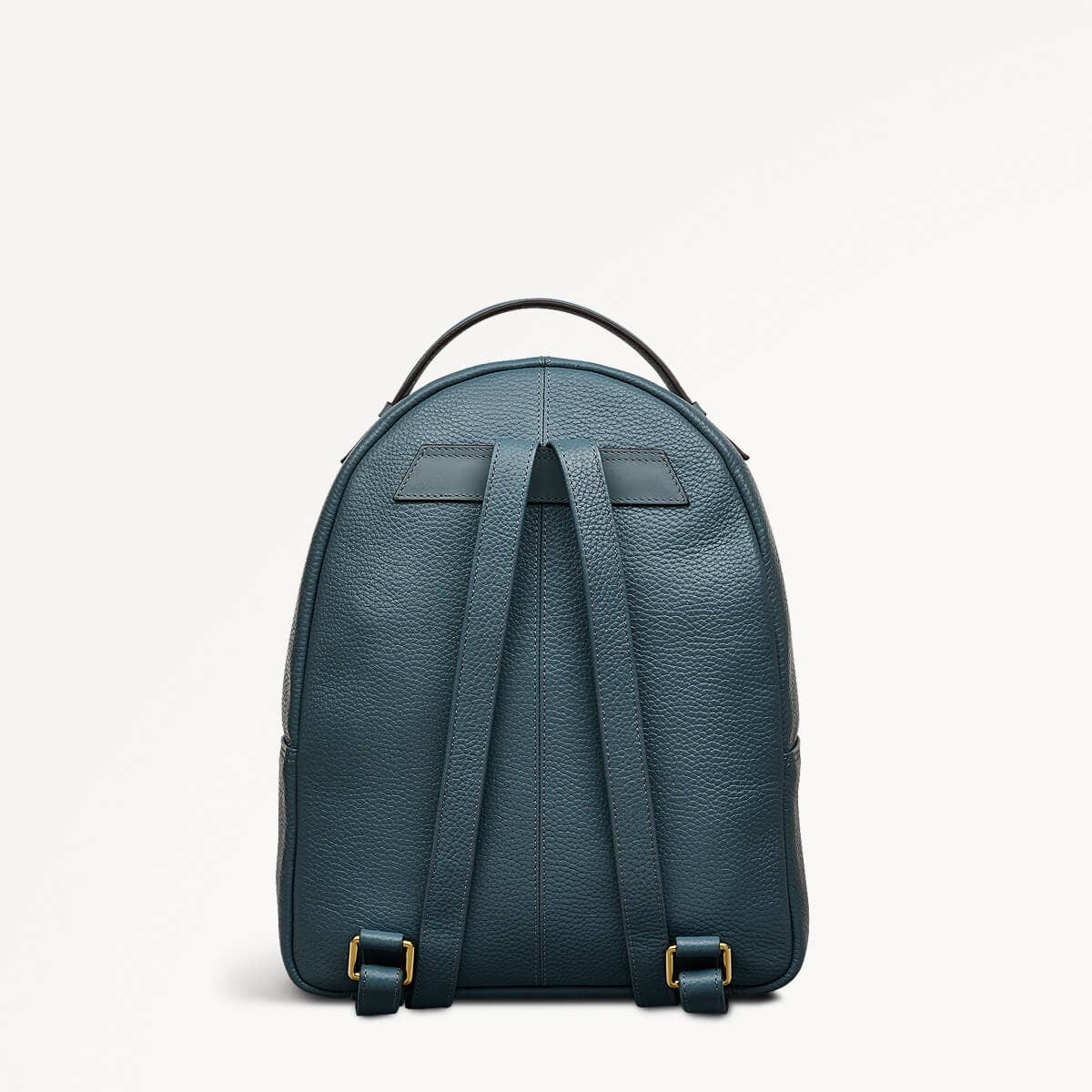 Womens Leather Dallington Medium Zip Around Backpack - Blue Medium