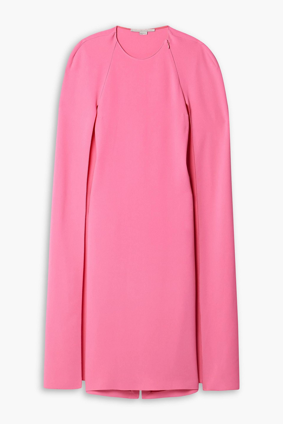 Cape-effect crepe midi dress - Pink - IT 36