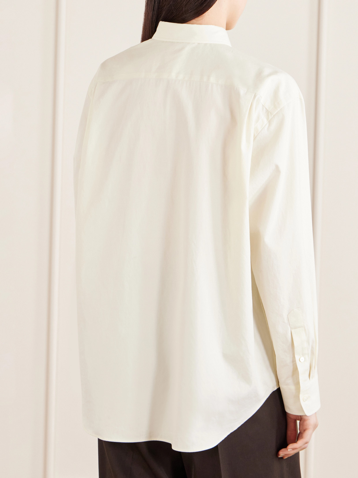 Finx Cotton-twill Shirt - Yellow