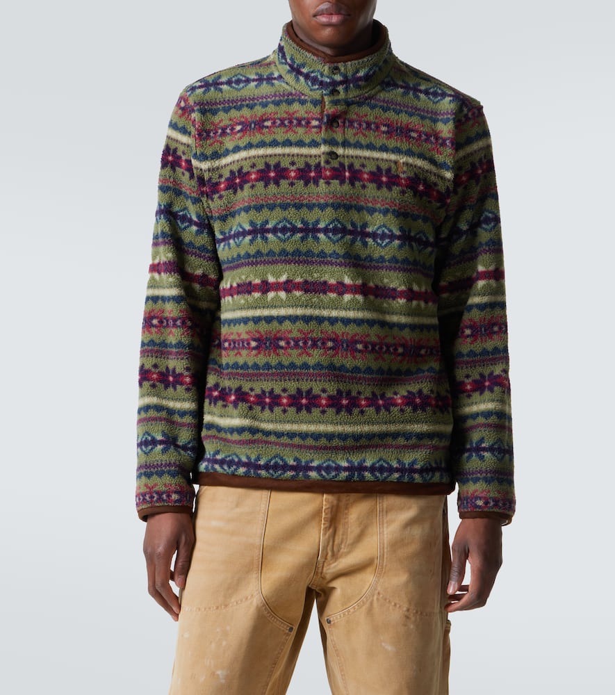 Printed teddy jacket