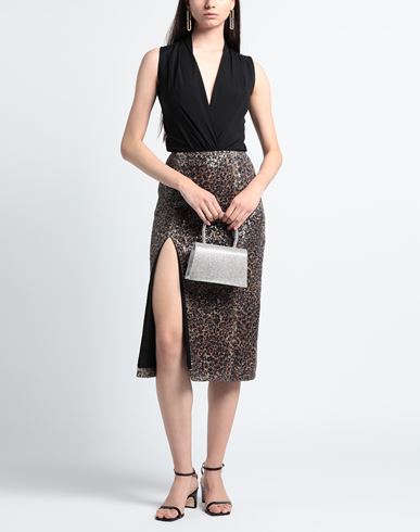 Woman Midi skirt Ocher