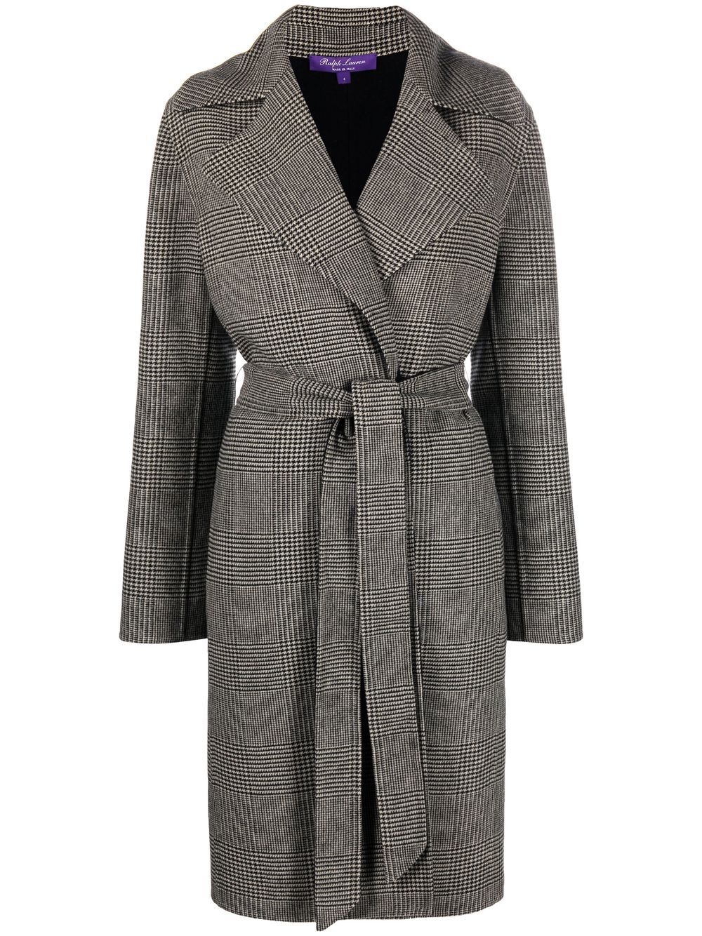 Cameo belted coat - Black