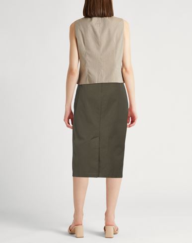 Woman Midi skirt Military green