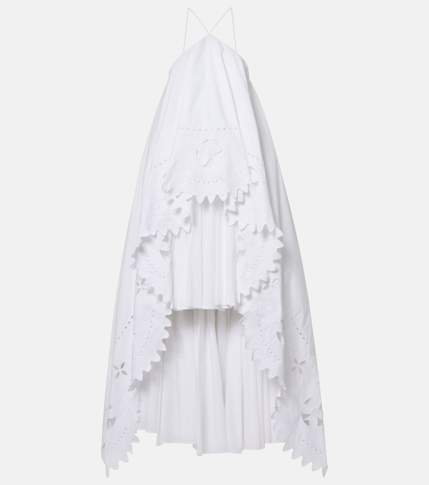 Provençale tiered cotton poplin gown