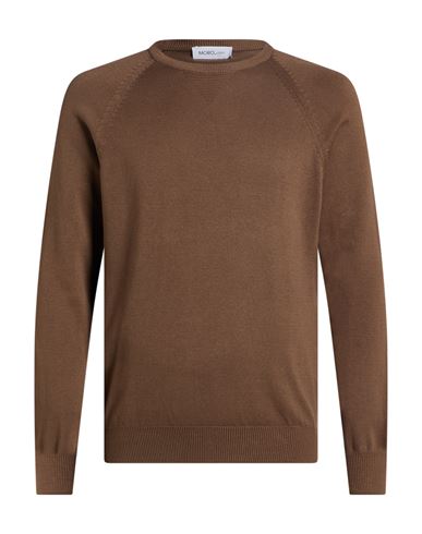 Man Sweater Dark brown Size XL Cotton, Elastane