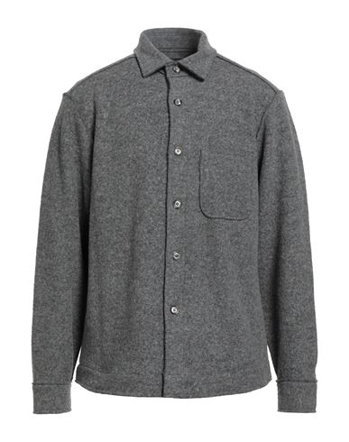 Man Shirt Light grey Size L Virgin Wool, Viscose