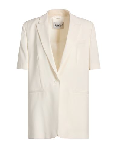 Woman Blazer Off white Size 8 Virgin Wool, Elastane