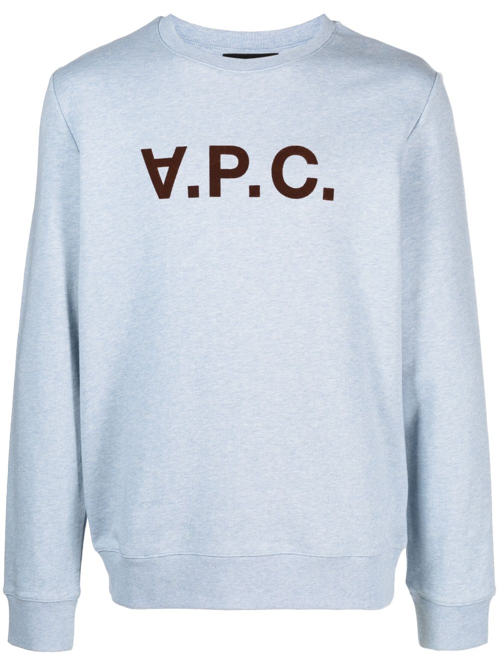 V.P.C. flocked-logo sweatshirt - Blue