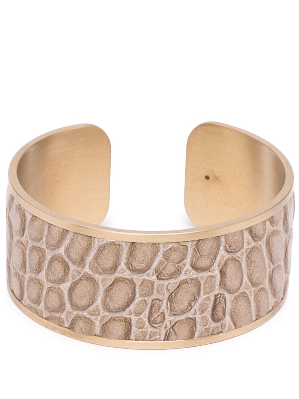 Crocodile-embossed napkin ring - Neutrals
