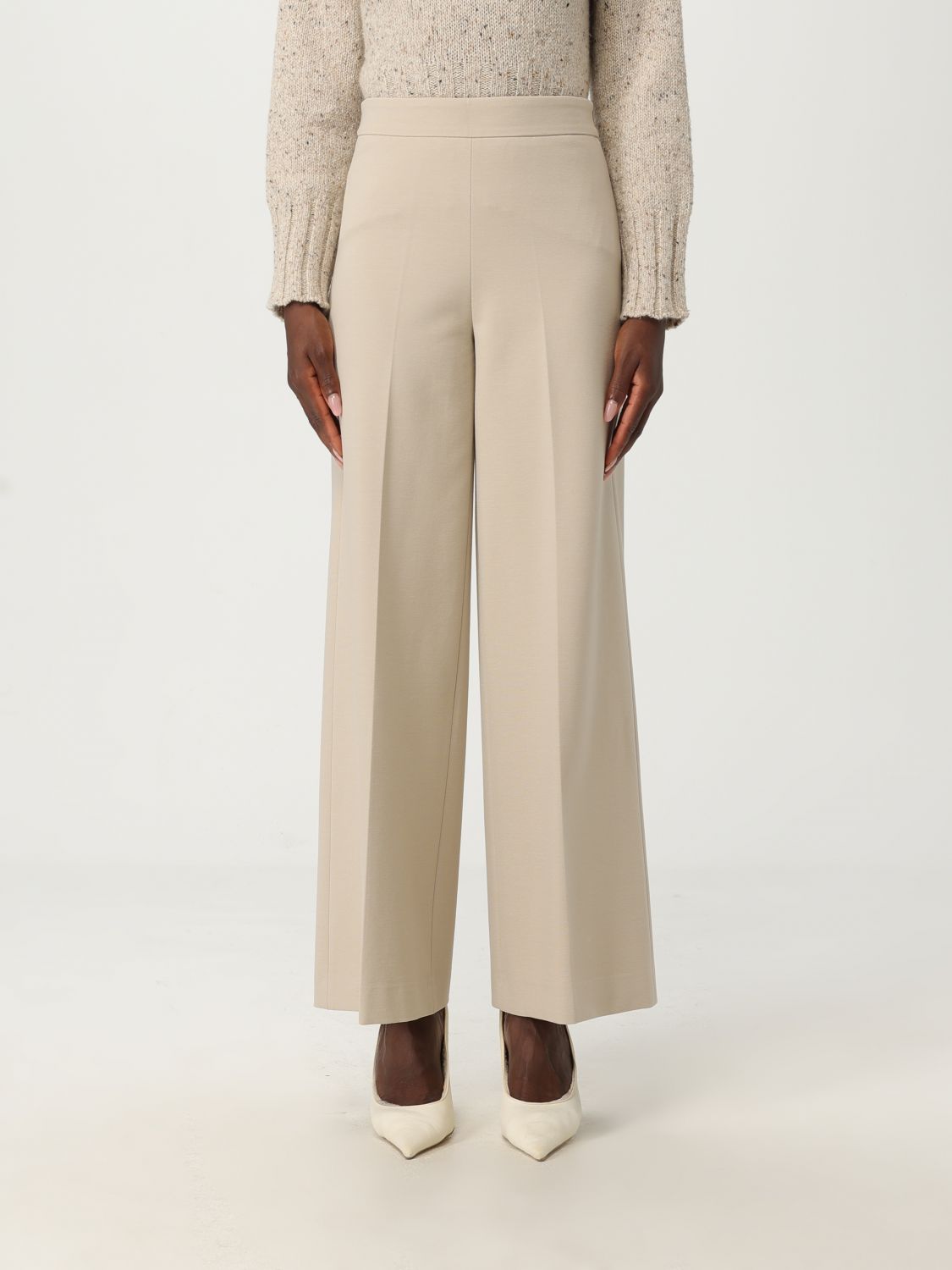 Pants Woman color Beige