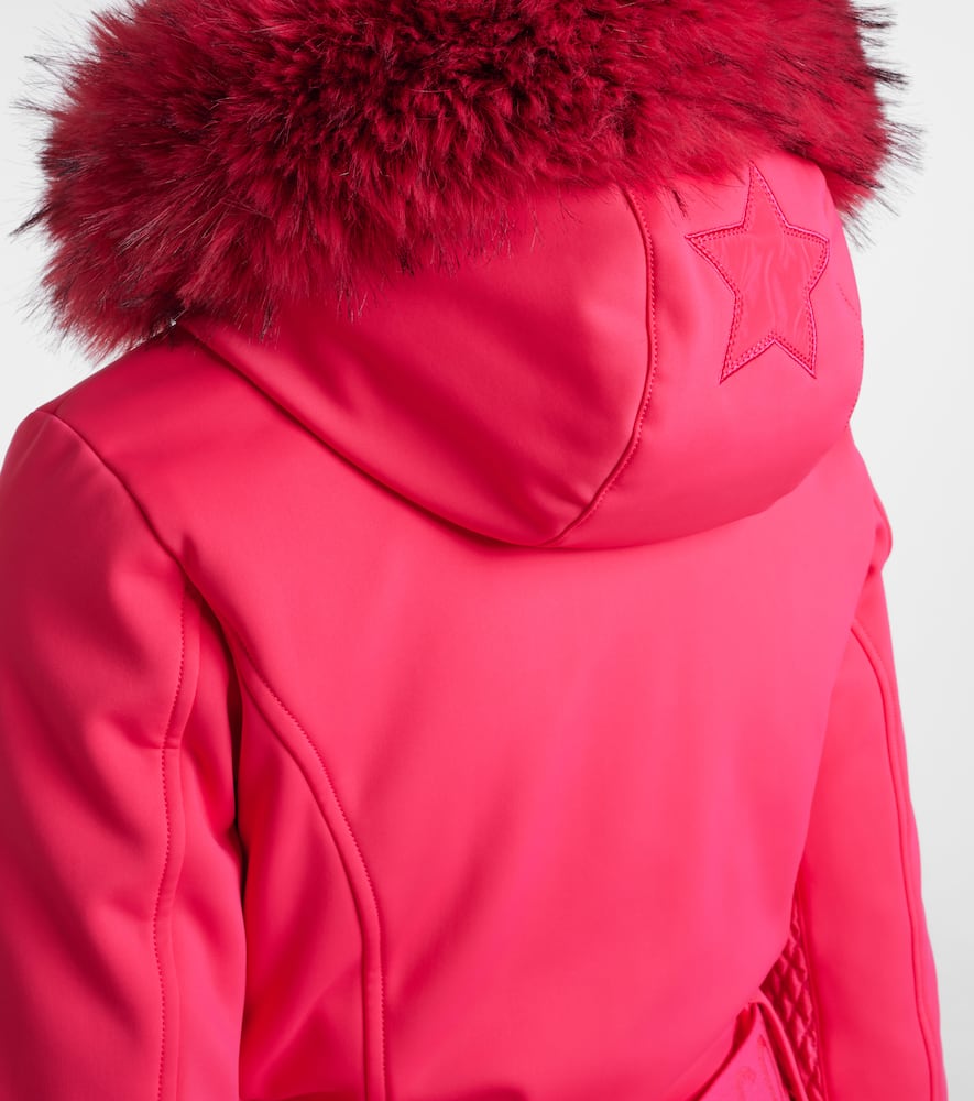 Angele faux fur-trimmed ski suit