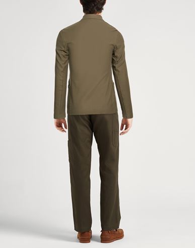 Man Blazer Khaki Size 36 Cotton, Polyester, Elastane