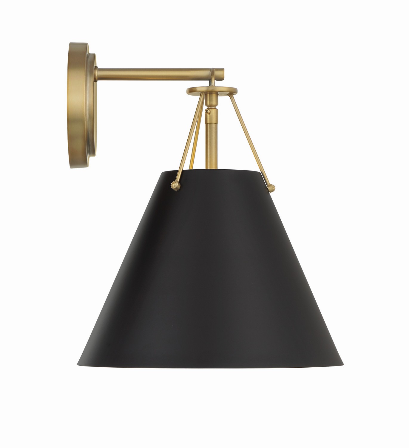 Vibrant Gold One Light Task Sconce from the Xavier Collection