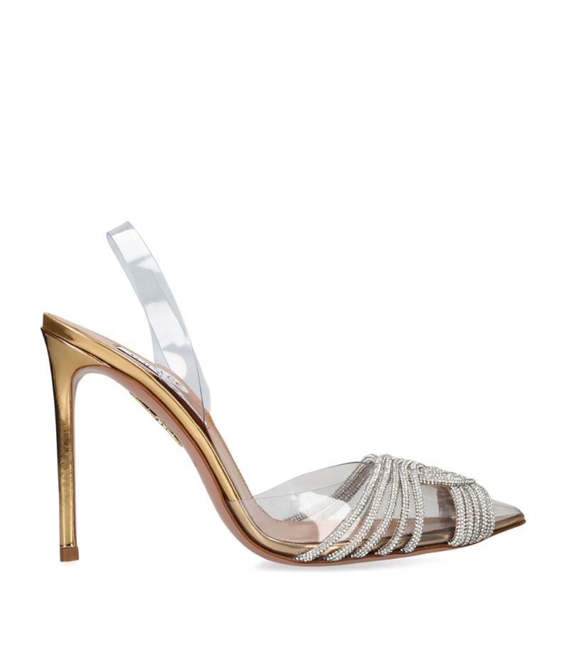 아쿠아주라 여성 Plexi Gatsby Slingback Heels 105