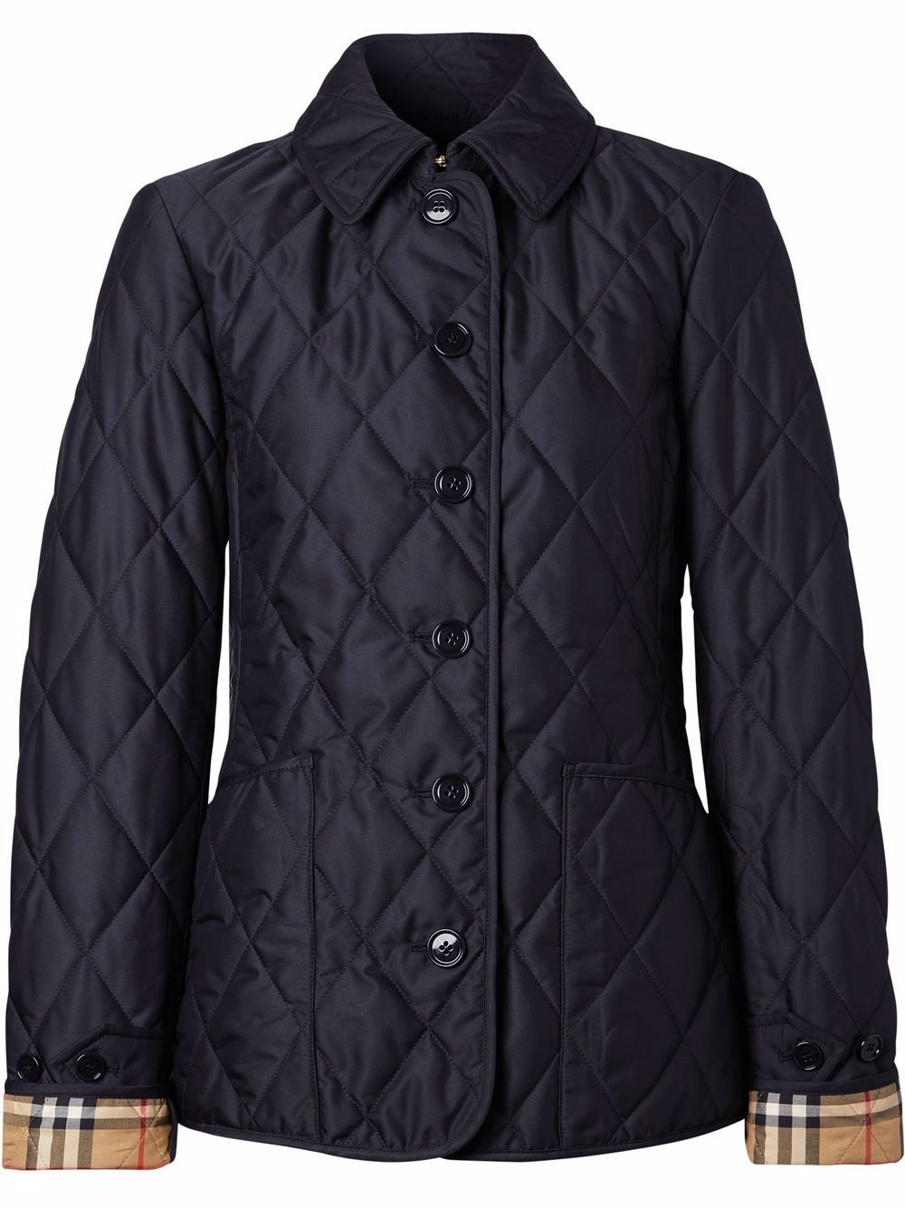 Diamond-quilted thermoregulated jacket - Blue