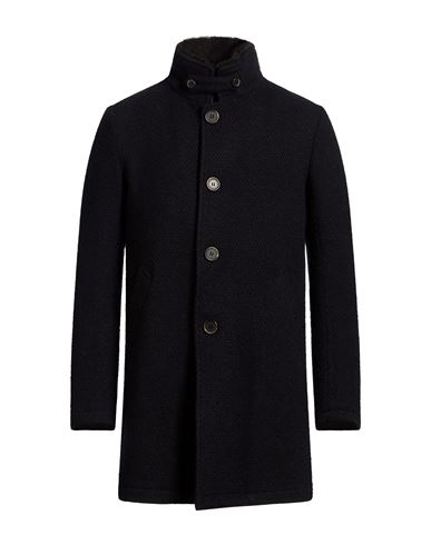 Man Coat Navy Size S Wool, Polyamide, Acrylic, Polyester, Mohair wool