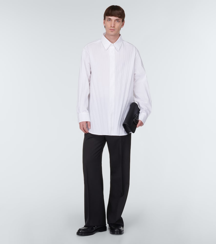 Straight virgin wool pants