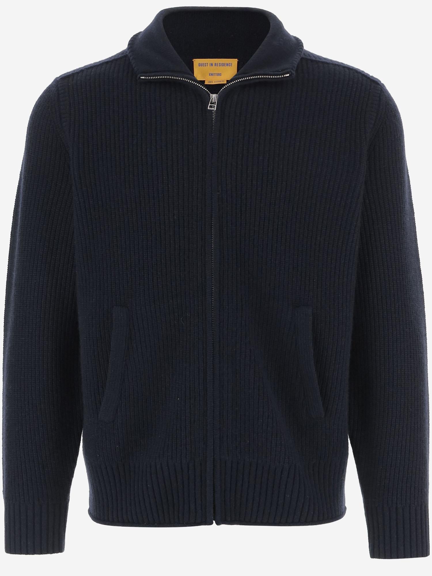 Cashmere Corded Jacket — Navy