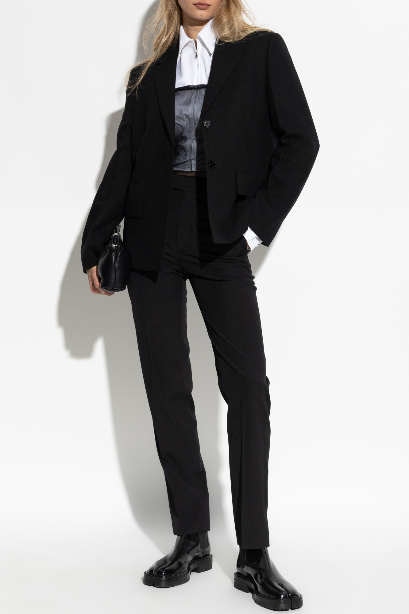 Creased Trousers, Women's, Black