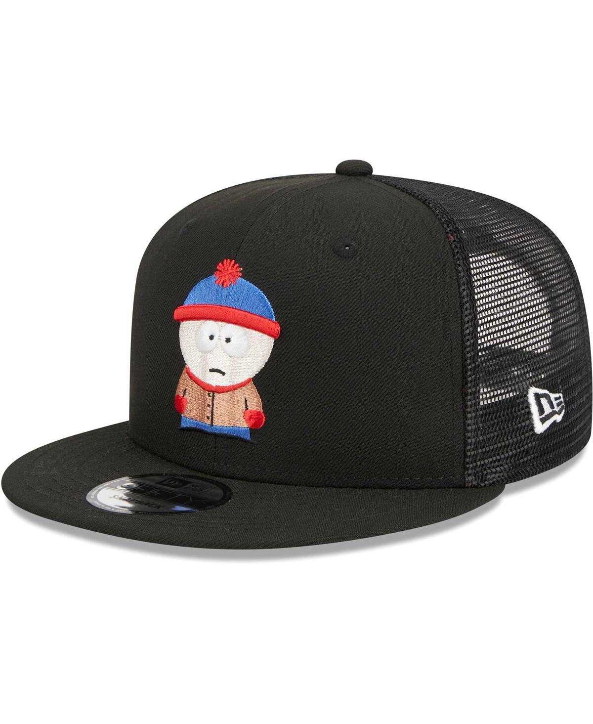Men's Black South Park Stan Trucker 9FIFTY Snapback Hat - Black