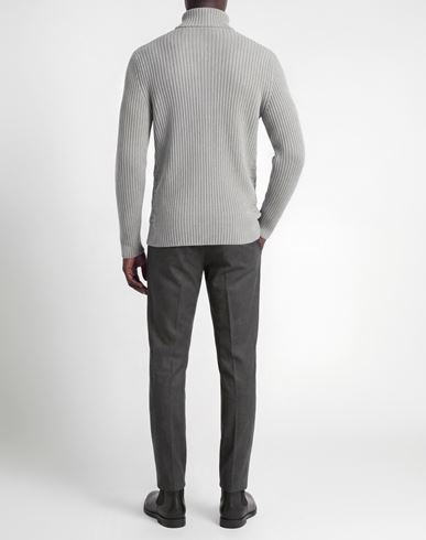 Man Turtleneck Grey Size XXL Merino Wool, Acrylic