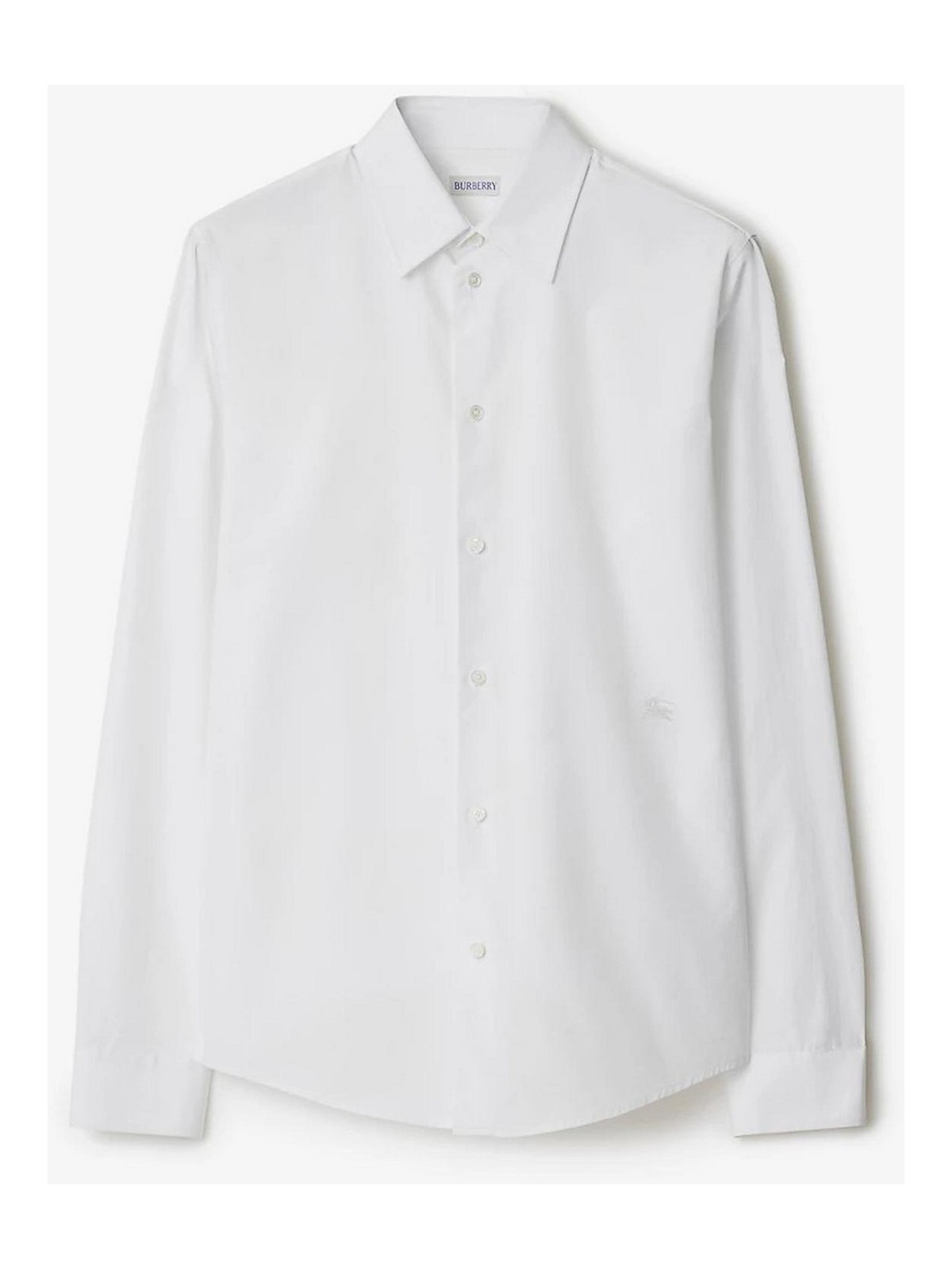 EKD-embroidered cotton shirt - White