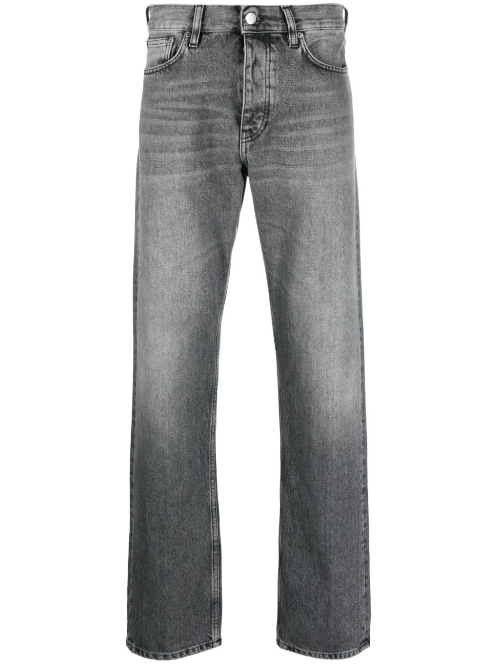 Stonewashed cotton jeans - Grey