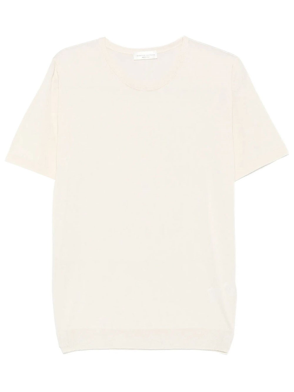 Short-Sleeve Knitted Silk T-Shirt