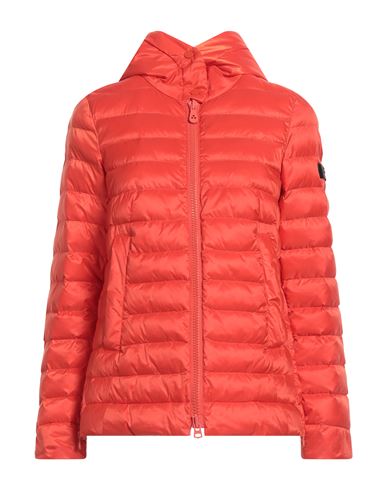 Peuterey Woman Puffer Orange Size 4 Polyester