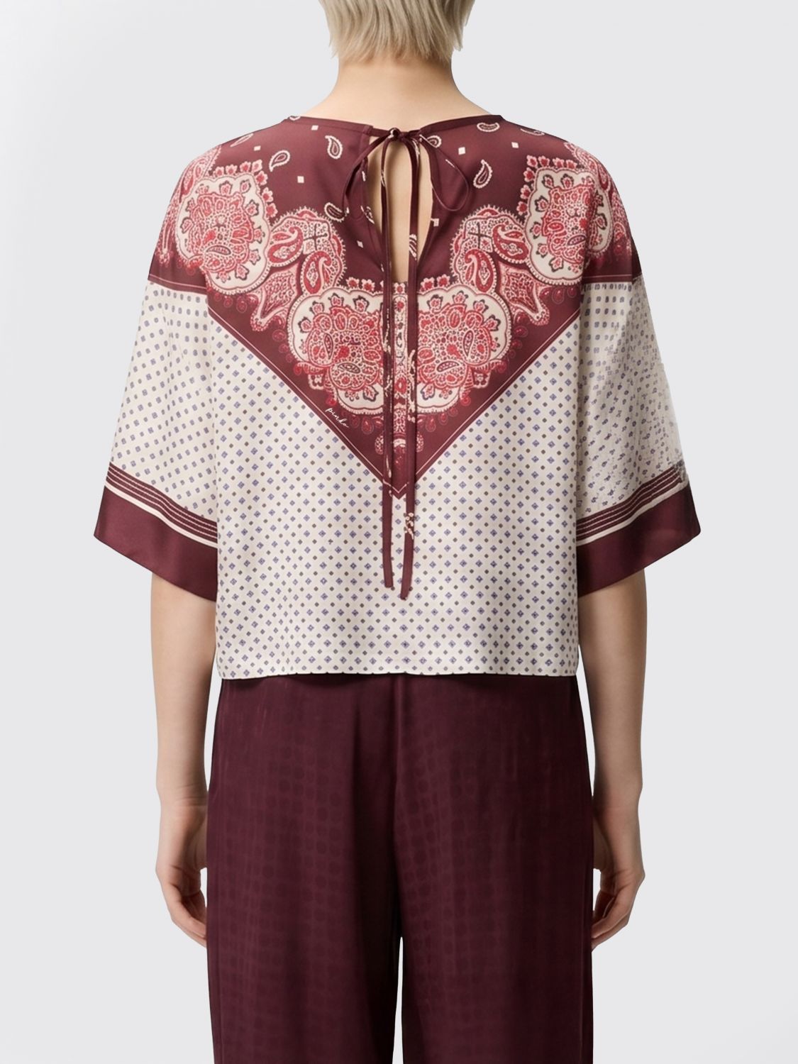 Shirt Woman color Burgundy