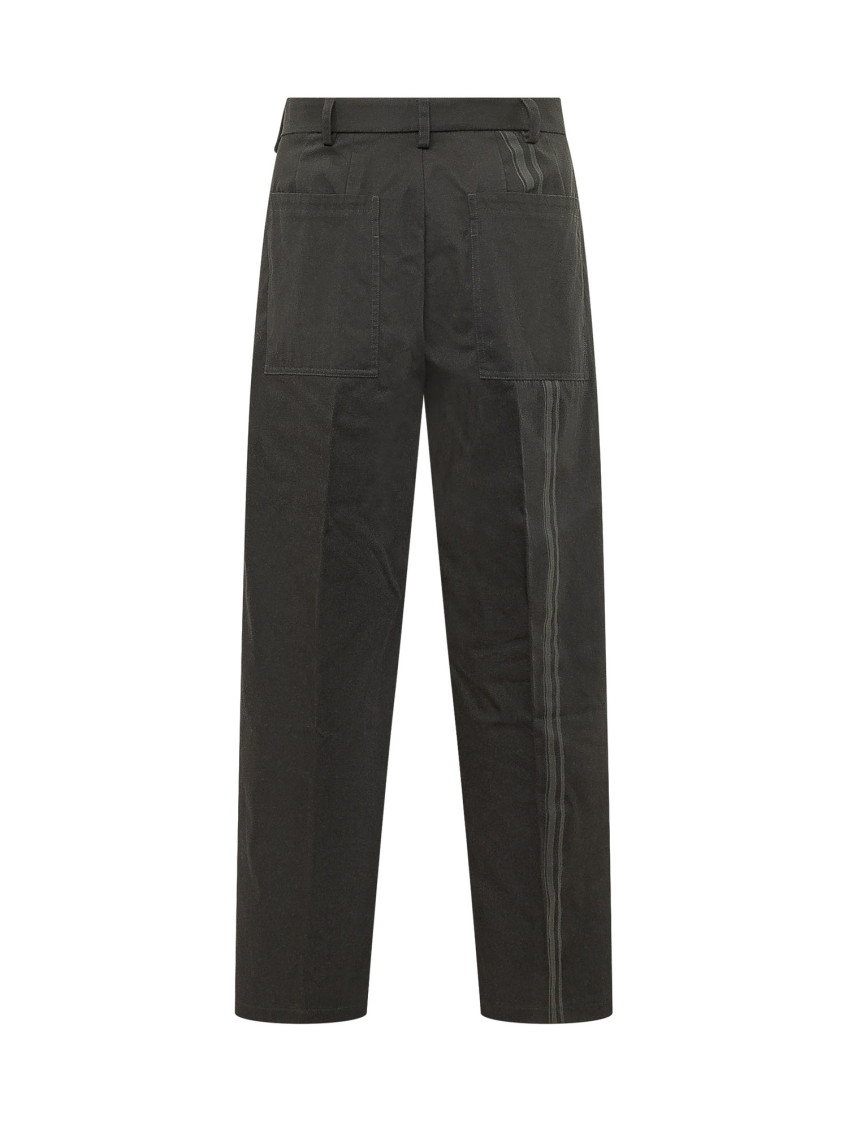 Black Straight Flat Front Pants